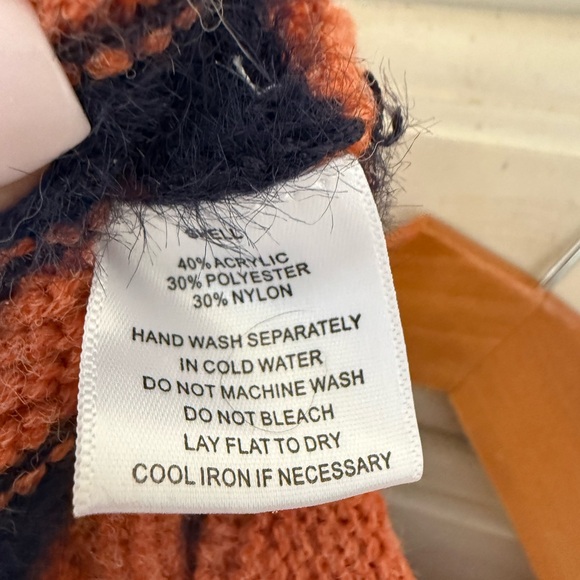 Rust Striped Collared Sweater - Picture 6 of 6